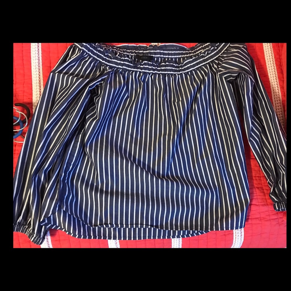 J.Crew off the shoulder top